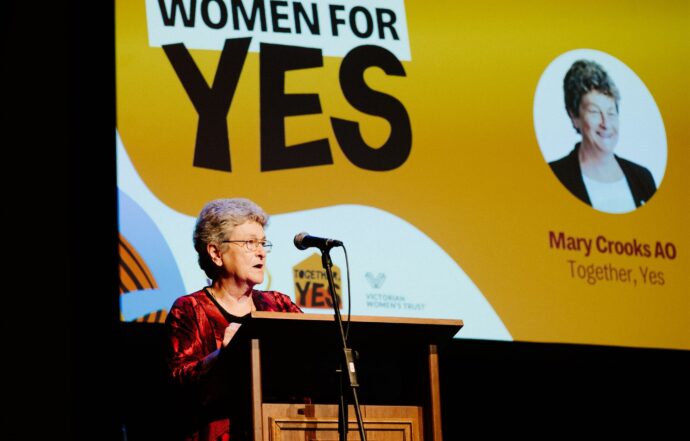 ‘Women For Yes’ Address by Mary Crooks AO, delivered Sunday 13 August 2023